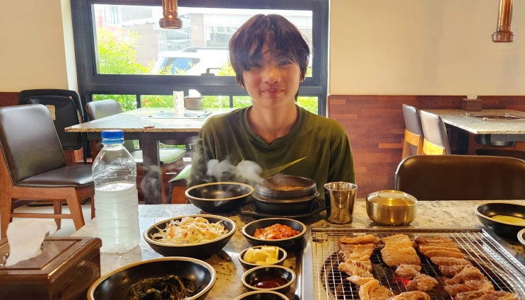 진주 돼지갈비 평거동 맛집 우화돈 진주냉면