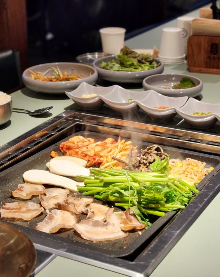  선릉 고깃집 냉삼에 미나리는 진리 일로집