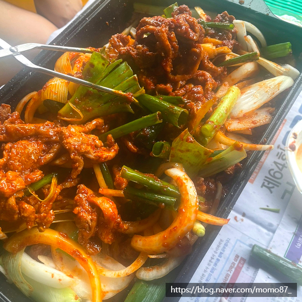  괴산 문광저수지 오리주물럭 맛집 '능이랑' 택배후기