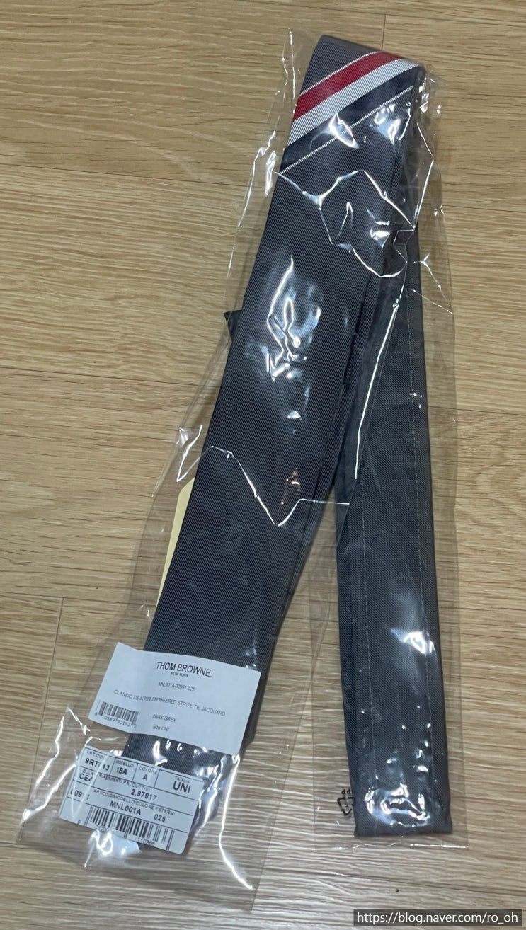  톰브라운 RWB 스트라이프 실크 코튼 넥타이 (MNL001A 00991 025)