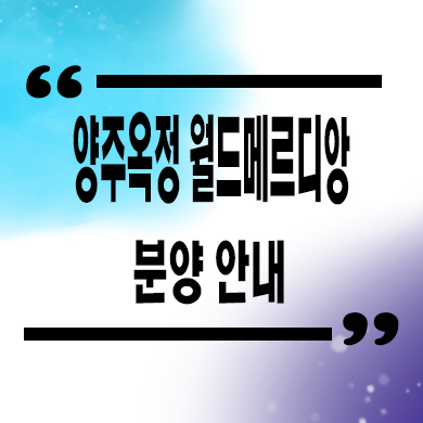  양주옥정 월드메르디앙 타운하우스 옥정동 라피네트 단독주택 회사보유분 분양가 잔여세대