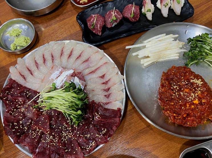  [운암동 맛집] 육회 육사시미 숙성회 세트로 가성비 광주 북구 맛집 '동운정'