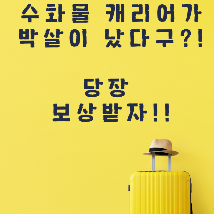  캐리어 파손 보상  이스타항공 수하물파손 캐리어별 보상금