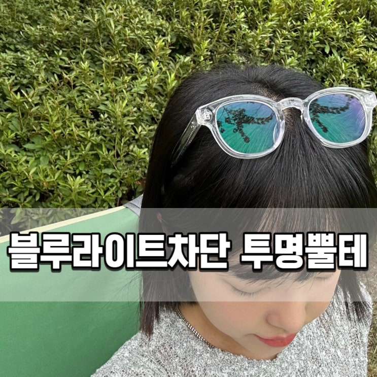  투명안경테 홀로리스 블루라이트차단안경 MOD8009 가벼운 뿔테안경 브랜드 추천