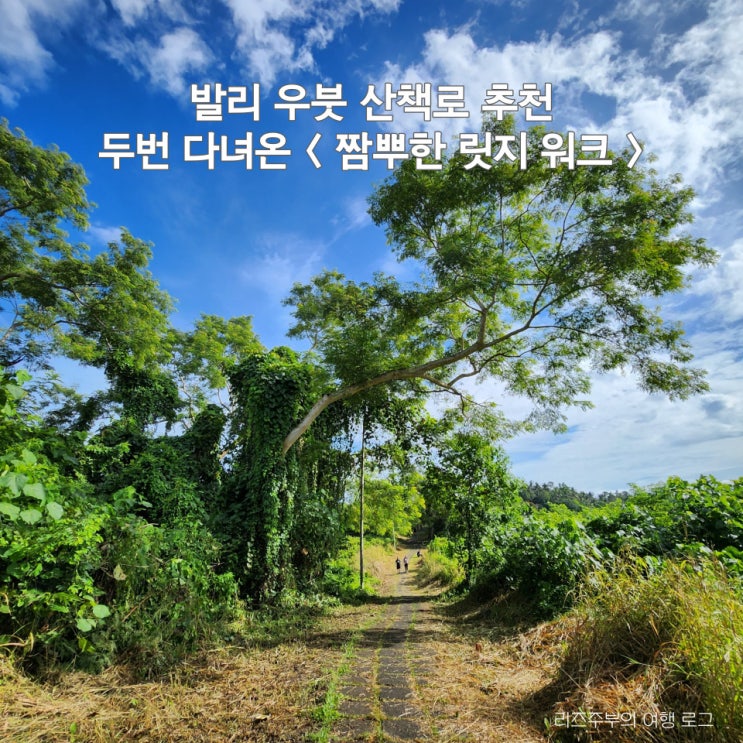  발리 우붓 산책로 추천 : 짬뿌한 릿지 워크 카르사스파 가는 길