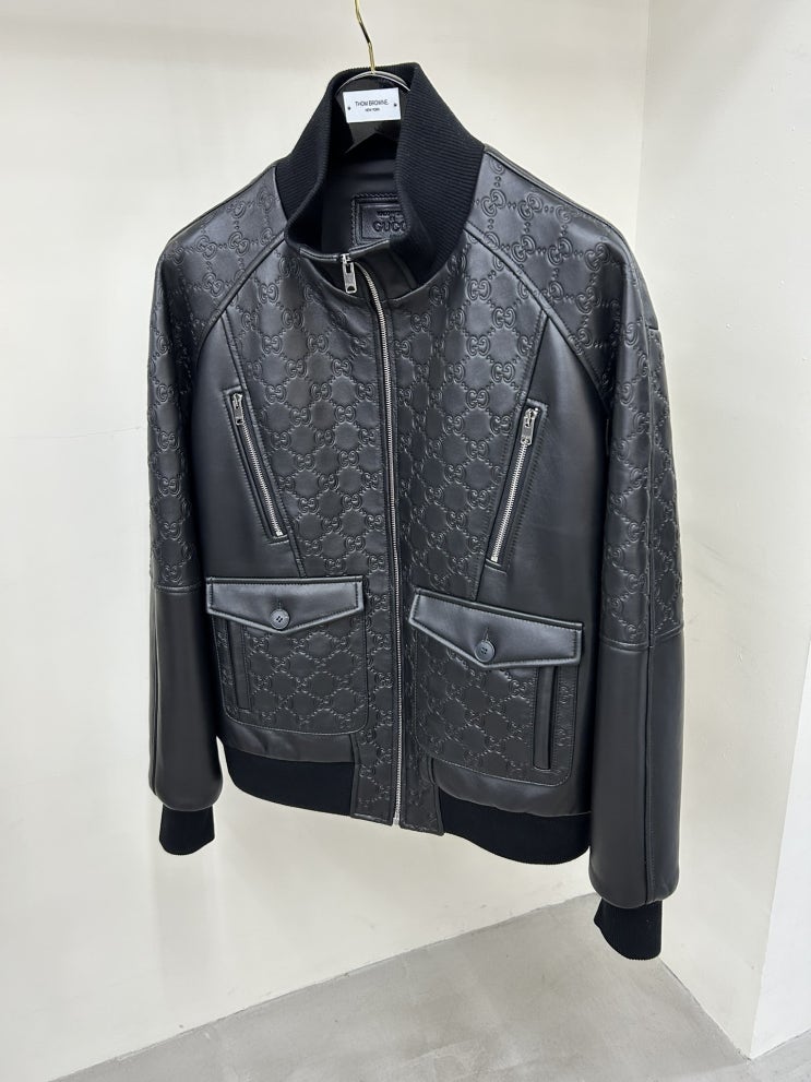 [리밋플] 구찌 GG 레더 재킷, 완벽한 스타일링 아이템