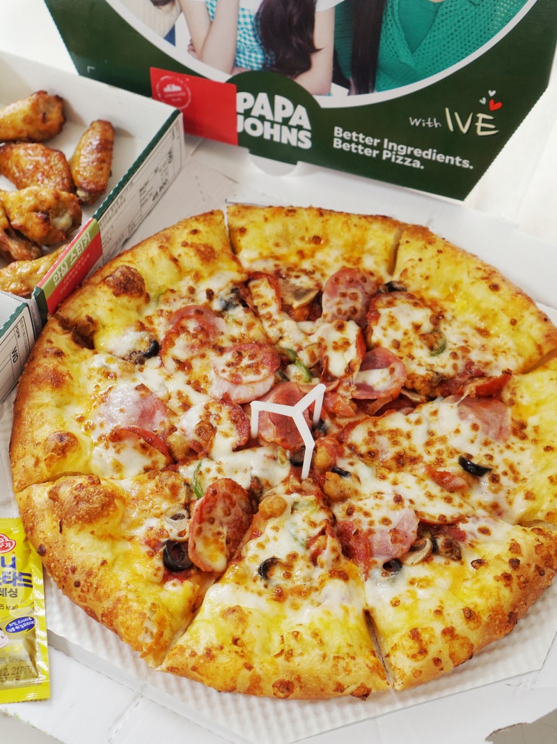 파파존스 피자 추천 슈퍼파파스 치즈롤 사이드 파파스 파스타 윙 메뉴 가격 : 네이버 블로그