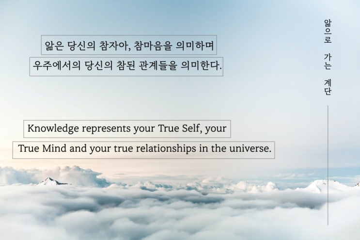 앎으로 되돌아 가라 앎으로 되돌아 가라