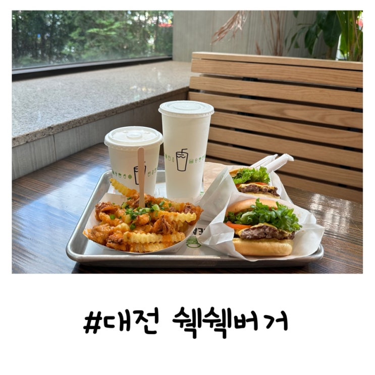  쉐이크쉑 대전 타임월드점 | 쉑쉑버거 쉐이크 한치프라이 후기