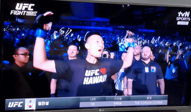  [8월 26일 일상]코리안 좀비 UFC 정찬성 선수 응원해요(fact. 은퇴 무대)