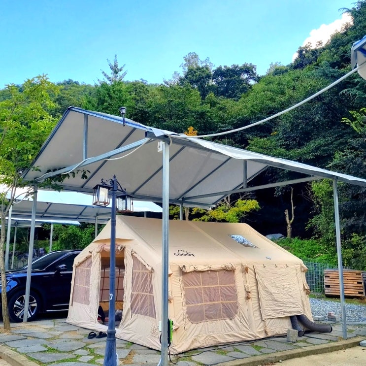  [대전] 꿈꾸는농부 오토 캠핑장 : 쿠디 에어텐트 13.6 피칭 후기