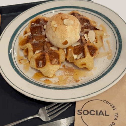  대전 유성 관평동카페 CAFE SOCIAL 소셜 크로플 맛집 현대아울렛 근처 카페