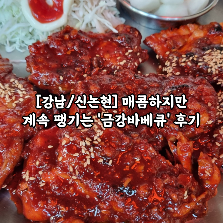  [강남/신논현] 매콤하지만 계속 땡기는 '금강바베큐' 후기