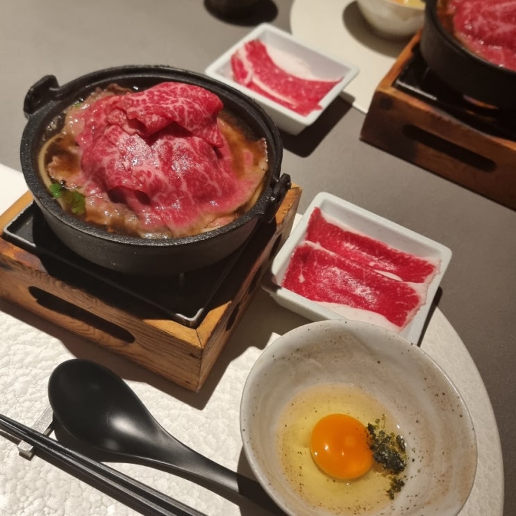  저녁메뉴 추천하는 스키야끼 오미카세 타카