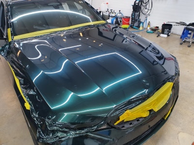 시흥 신현로38번길 / 전체 랩핑 / 택랩 글라스 그린 블랙 실크 / BMW / 3시리즈 (G20)