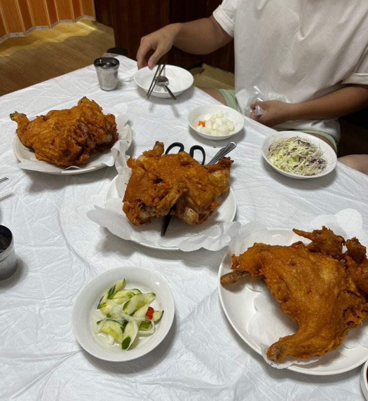  부여 시골통닭 백종원 맛집 인정! 정말 크다