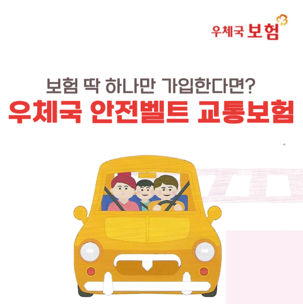 보험 딱 하나만 가입한다면? 우체국 안전벨트 교통보험 [우체국 교통보험/교통사고 보험/교....