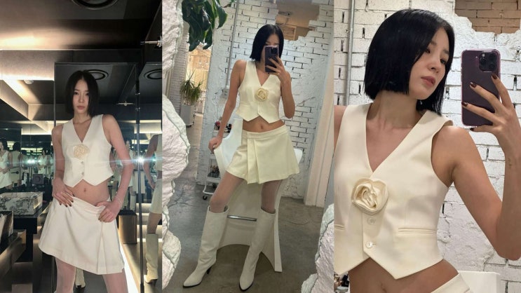 아이린, 크롭 조끼 패션에 '잘룩 허리'...역시 톱모델 비주얼 아이린, 크롭 조끼 패션에 '잘룩 허리'...역시 톱모델 비주얼