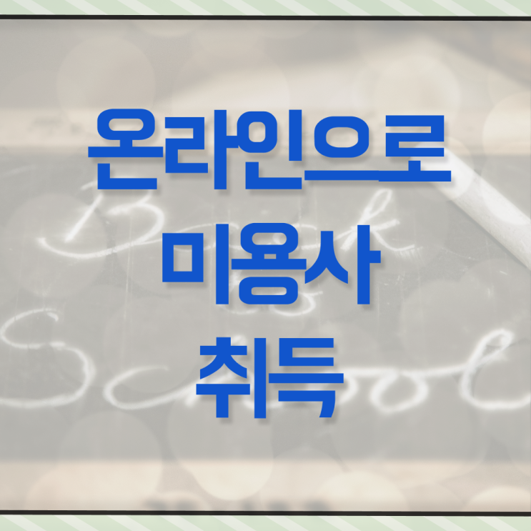  뷰티샵 종합미용 면허증 학위증명서 ?! 준비방법 총정리 !