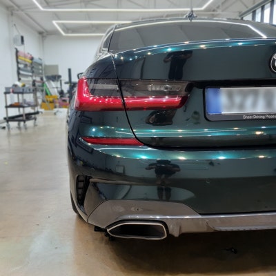 시흥 신현로38번길 / 전체 랩핑 / 택랩 글라스 그린 블랙 실크 / BMW / 3시리즈 (G20)