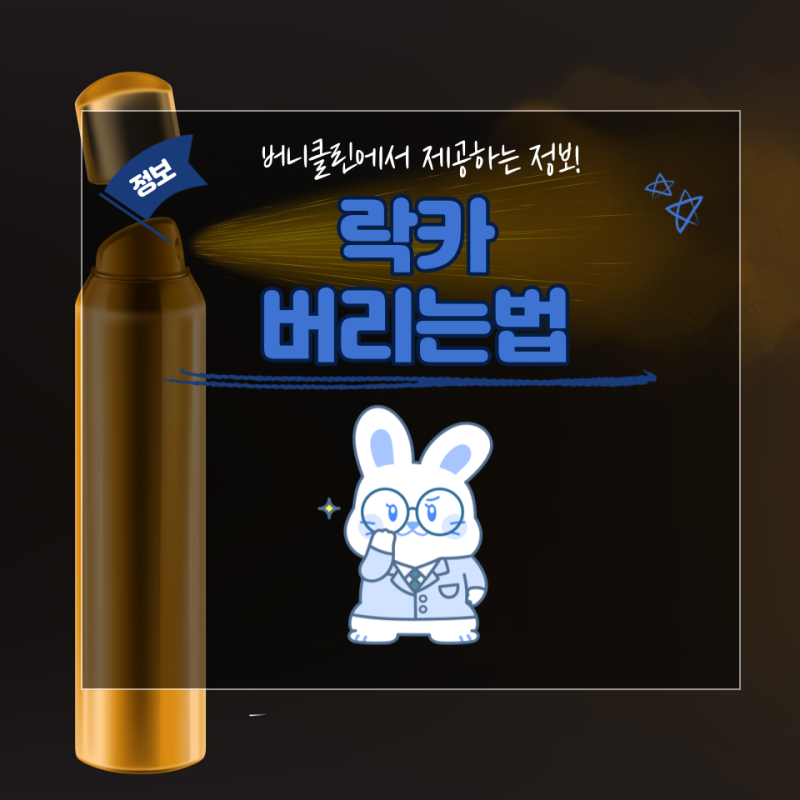 락카버리는법, 한번 알아볼까요?