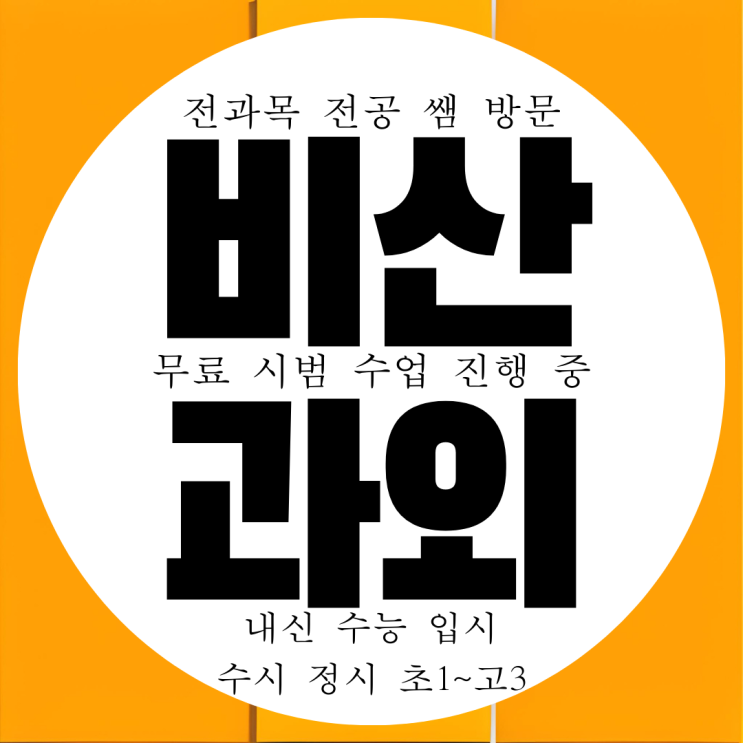 안양 비산동 영수과외 고등 중학생 영어 수학 국어 과학과외 추천