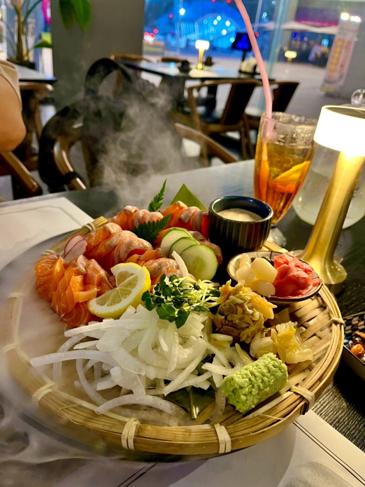  연어 사시미 맛집 인천 송도 이자카야 “대담히 송도점”