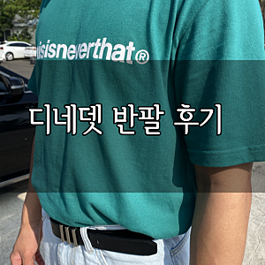 디스이즈네버댓 반팔,디네댓 반팔 실착 후기