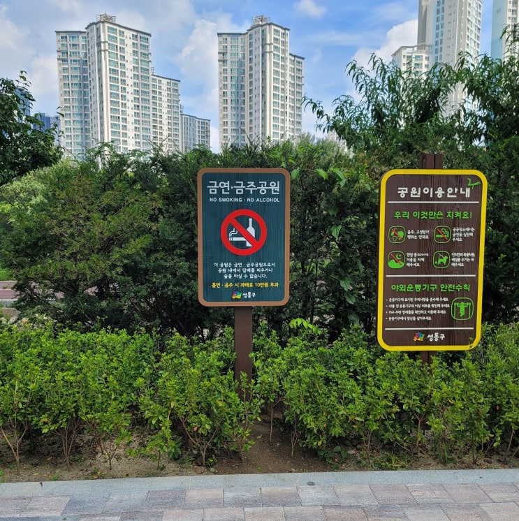 성동구, 용비쉼터 <b>금연</b>·마장<b>어린이</b>꿈<b>공원</b> 금주<b>구역</b> 지정