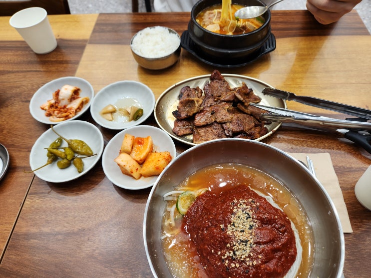  마곡 점심추천 냉면,고기가 있는 미숯랭 강력추천!!