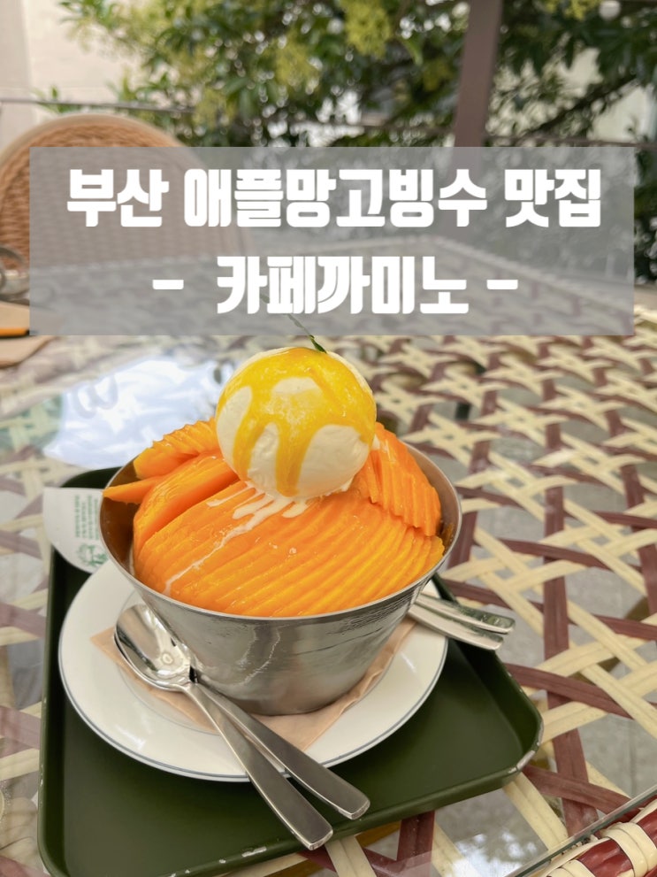 부산 애플망고빙수 맛집-카페까미노