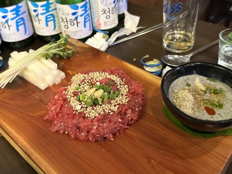  금정역맛집 육회독존 금정역점 산본육회 산낙지물회
