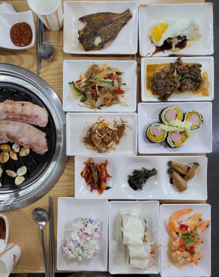  [행복 솥뚜껑 쌈밥] 경기 광주 오포 반찬 가짓수가 엄청난 삼겹살 쌈밥집