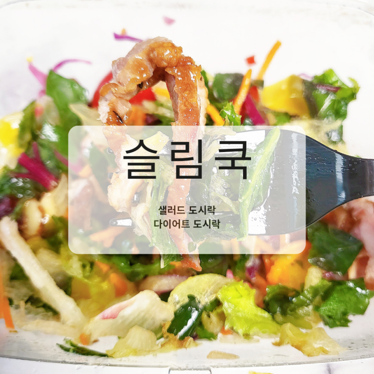  슬림쿡 샐러드도시락 정기배송으로 휴가 전 식단관리 중