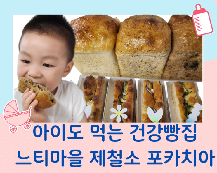  분당 정자동 포카치아 전문 빵집 느티마을 제철소 아이도 먹는 건강빵