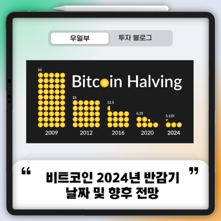  비트코인 2024년 반감기 날짜 및 향후 전망