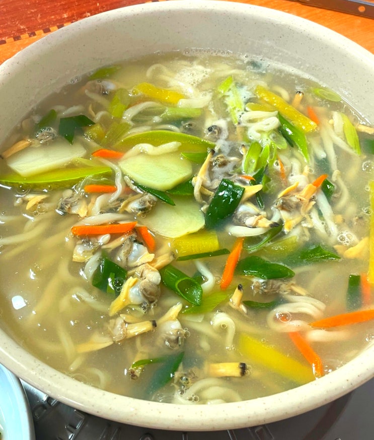  대부도 맛집 바지락 마을 손칼국수
