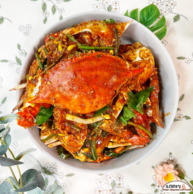 매운 꽃게찜 만들기 양념 콩나물꽃게찜 레시피 꽃게손질 생물 꽃게요리 술안주