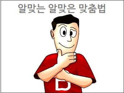  알맞는 알맞은 맞춤법