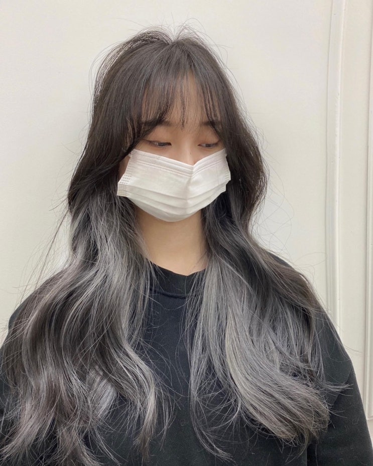  배곧미용실 탈색추천 보그헤어배곧점 원장k 시크릿투톤애쉬그레이염색