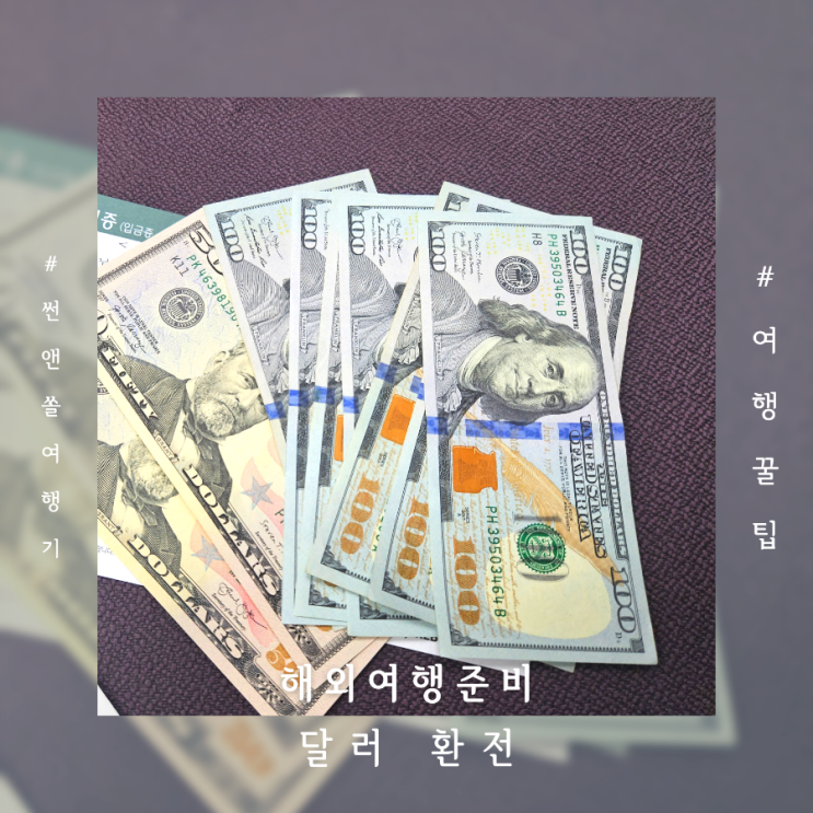  달러 환전 은행 하나은행 90%환율우대 받고 해외여행 준비