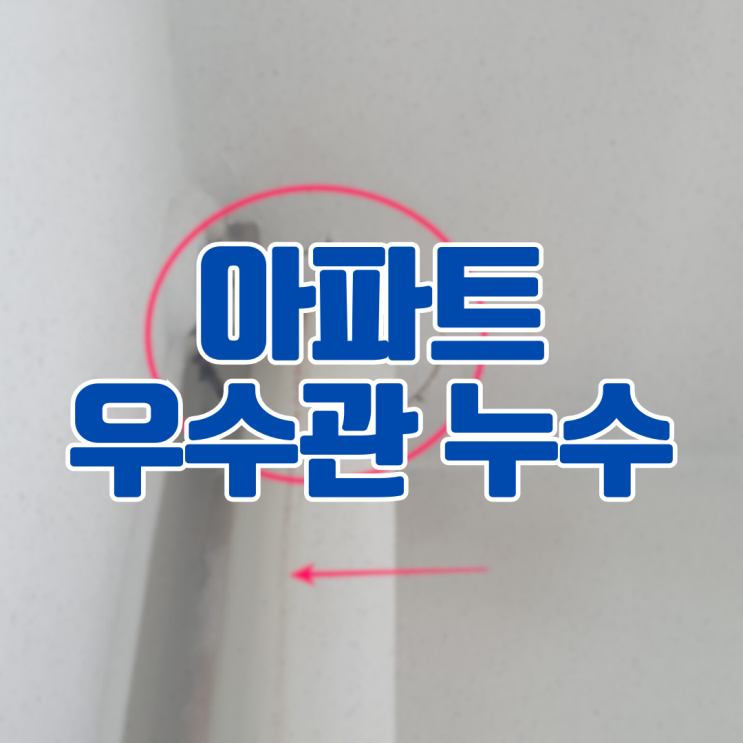  화성 아파트 우수관 누수-공용관에서 흐르는 눈물(?)