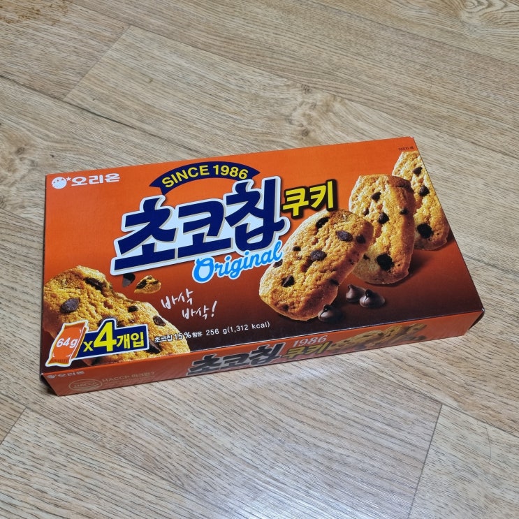  오리온 초코칩 쿠키 과자 영양성분정보,칼로리(열량),개수