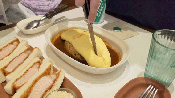  [타임스퀘어 맛집] “낙원테산도” 타임스퀘어점에서 카츠샌드와 오믈렛 즐기기! (feat. 영등포)