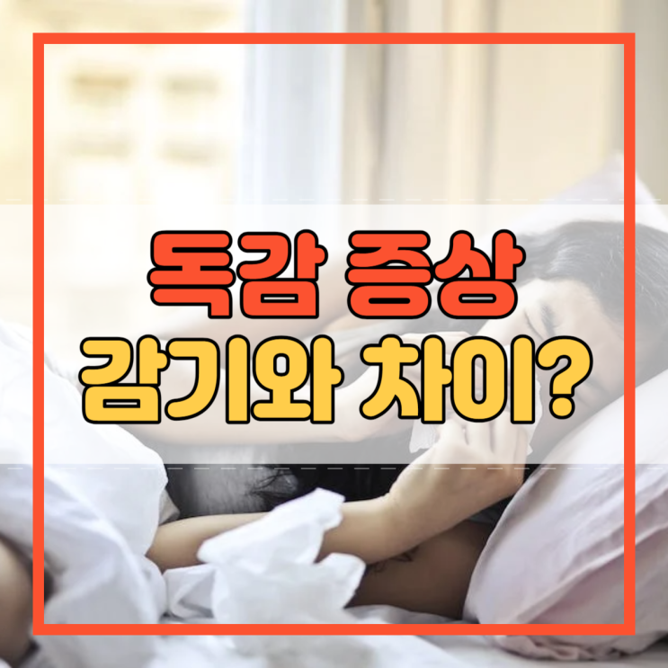  독감 증상 감기와의 차이점?
