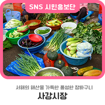 서해의 해산물 가득한 풍성한 장바구니, <b>사강</b>시장
