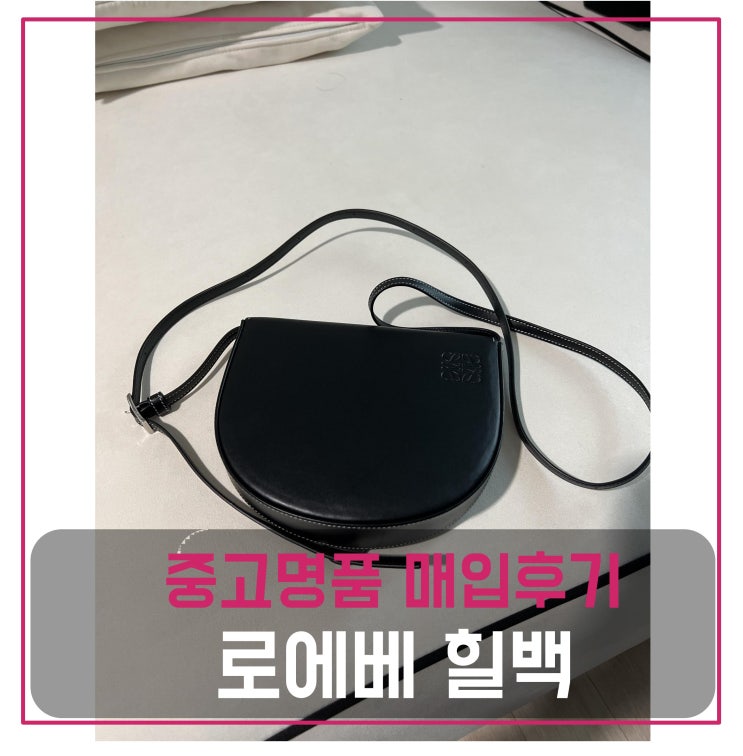  럭션 로에베 힐백 팔기