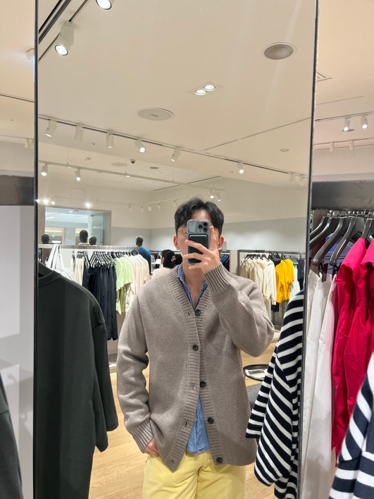  코스 COS 가디건 가을 겨울 신상품 색상 디테일 사이즈 착용 후기