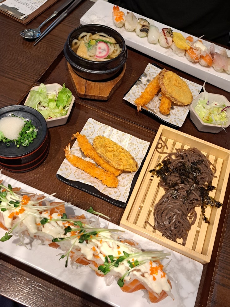  구월동 맛집 키노야 롯데백화점 인천점, 초밥 연어롤 세트