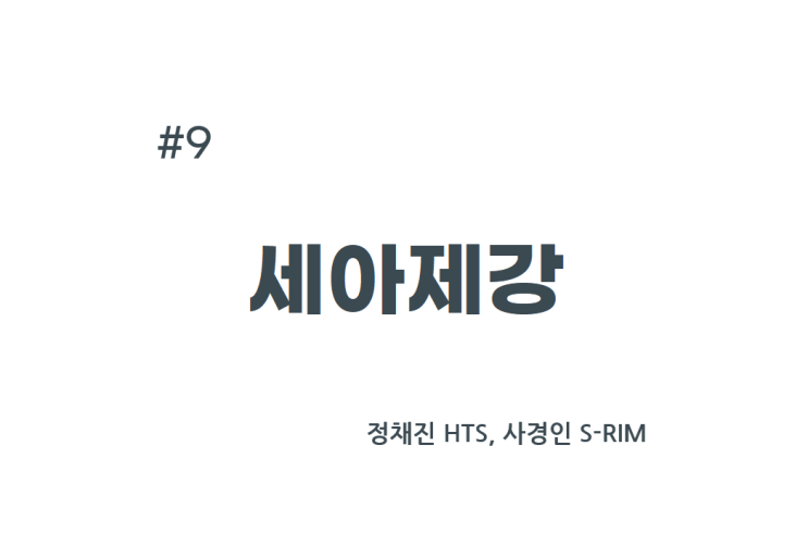  [종목공부] 세아제강 주가, 철강 및 금속, 광물 [재무데이터, S-RIM]
